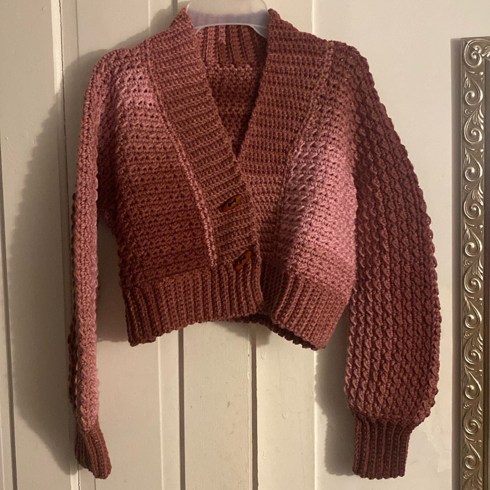 Original Hand-Made Knitted Cardigan